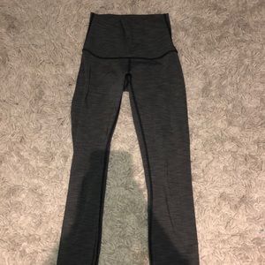 Lululemon full length heathered grey leggings